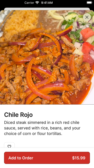 Las Brasas Méxican Restaurant iPhone screenshot 3 - Food & Drink app