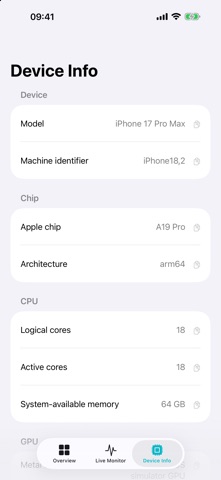 CPU Identifier app screenshot 3