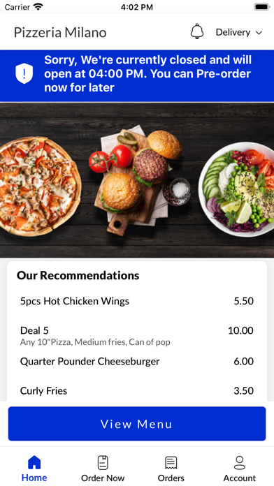 Pizzeria Milano Doncaster Screenshot