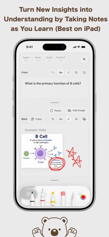 Kiokuma: Handwritten Flashcard iPhone screenshot