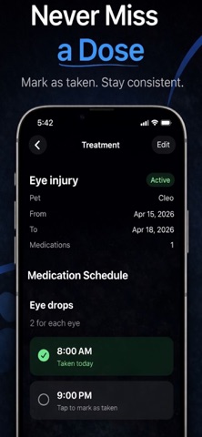 Pet Medication Tracker-Pawmeds iPhone screenshot