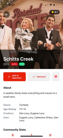 Flock - Watchlist Sharing App screenshot
