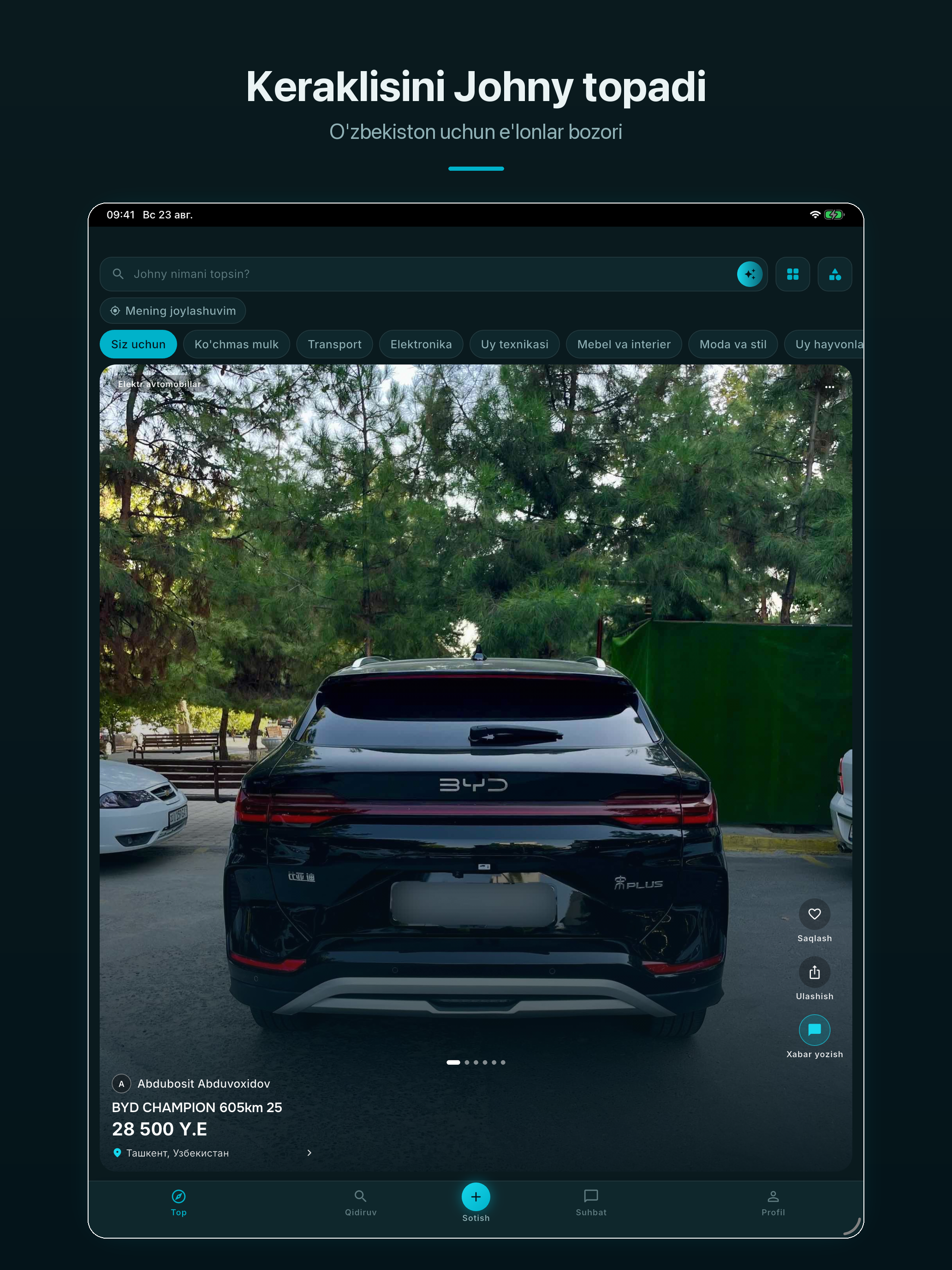 Johny Top — e’lonlar bozori screenshot 7