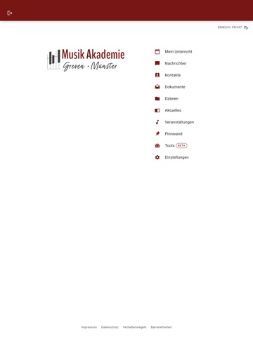 Musik Akademie Meyersick gGmbH iPad screenshot