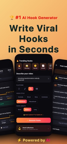 Hook AI: Viral Hook Generator Screenshot 1 of 5