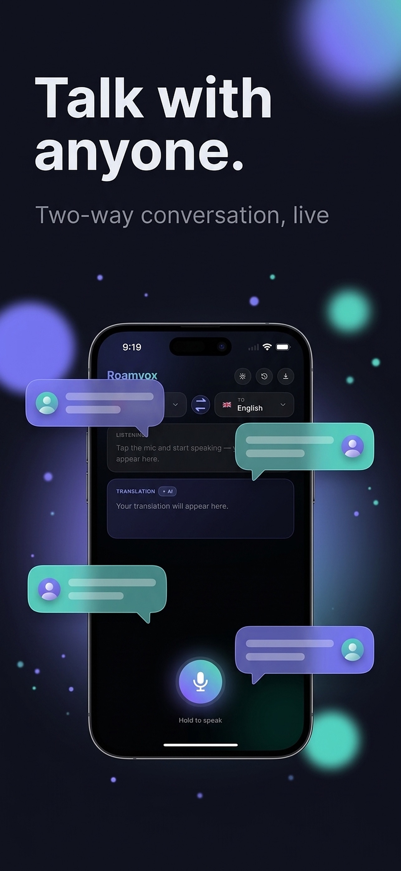 Screenshot 2 of Roamvox: AI Offline Translator