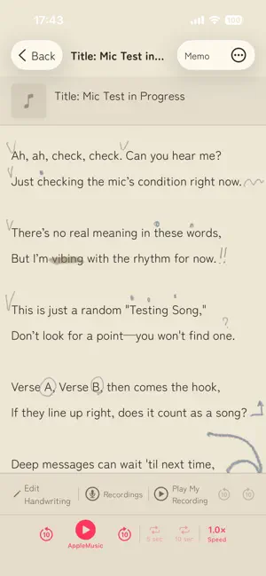 Lyric Canvas screenshot 1
