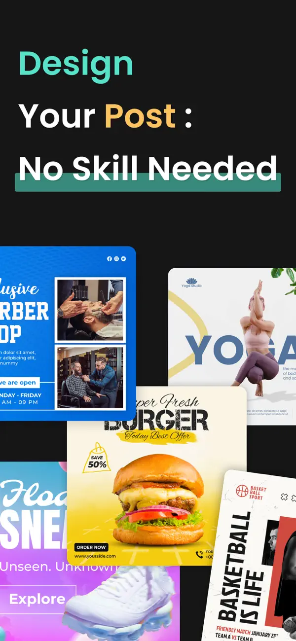 Screenshot #1 pour Social Media Post & Ad Maker