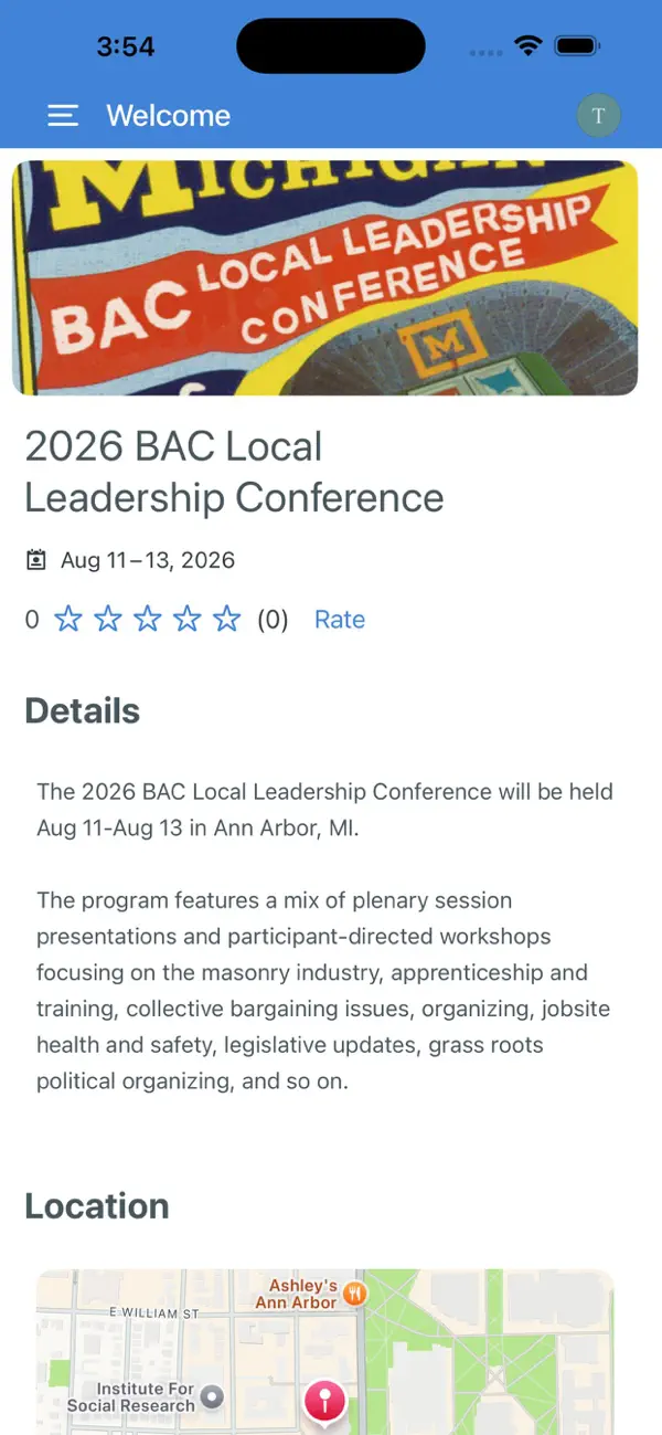 Screenshot #1 pour BAC Meetings