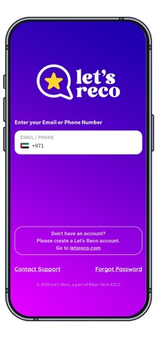 Let's Reco Vendor app screenshot