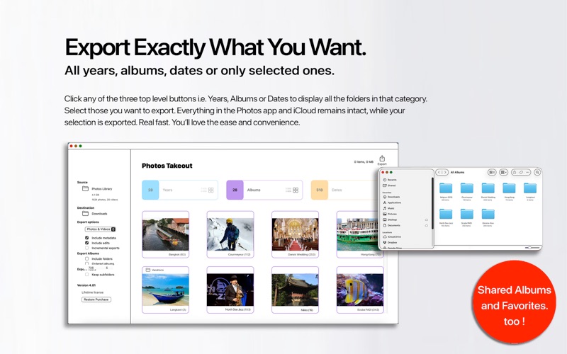 Screenshot #3 pour Photos Takeout for iCloud, Mac