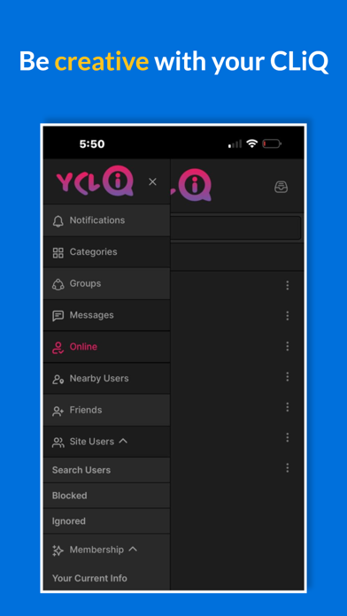 yCliq screenshot