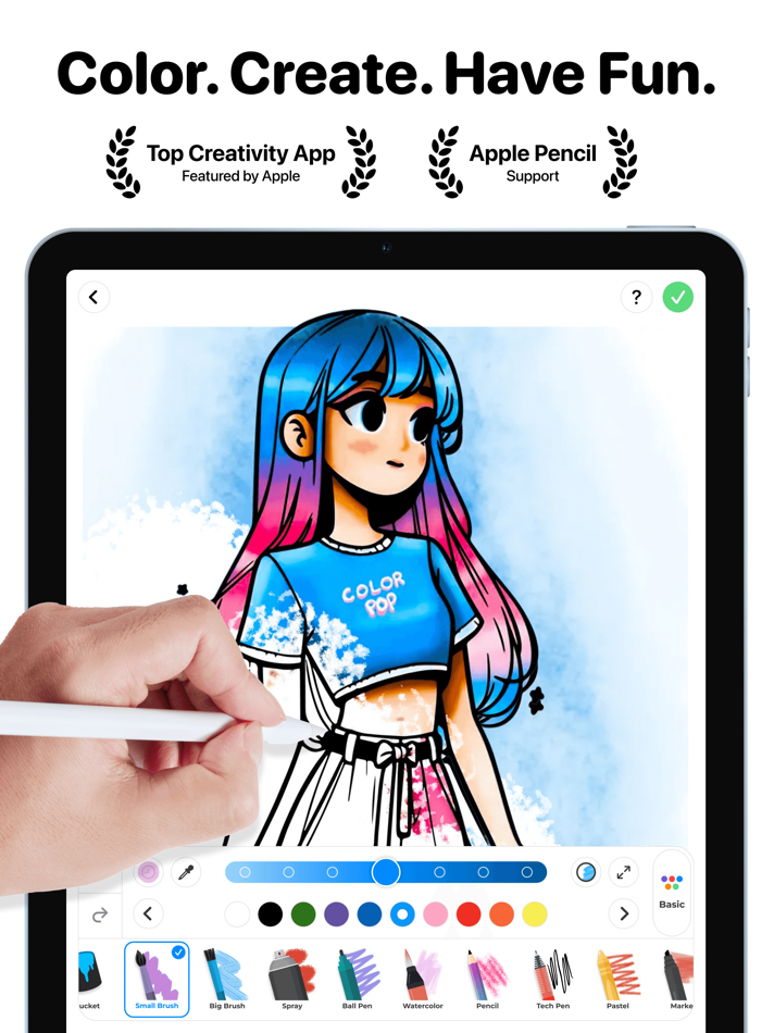 #1. Color Pop AI - Coloring Book (iOS) Göre: MWM
