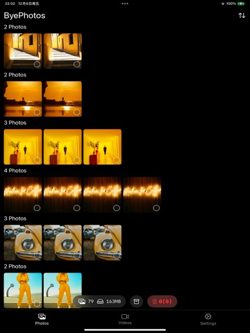 ByePhotos - Free Up Storage iPad screenshot