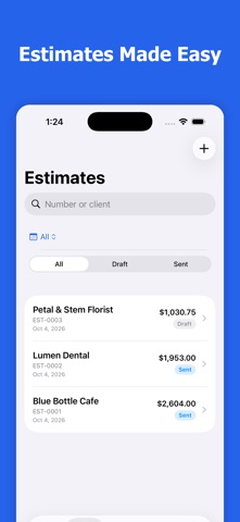 Invoice Maker - Invoice Dash iPhone screenshot