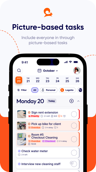 Tasa.app - Tasks for Teams iPhone screenshot 1 - Productivity app