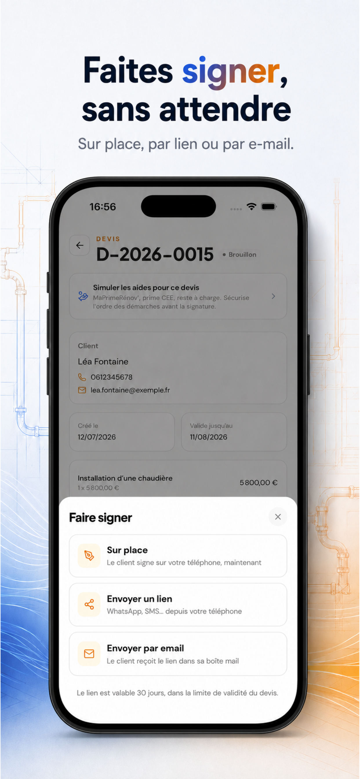 Ouvra - Gestion plombier screenshot 3