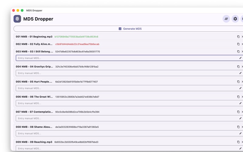 MD5 Dropper screenshot