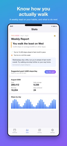 Step Calendar: Pedometer Screenshot 6 of 7