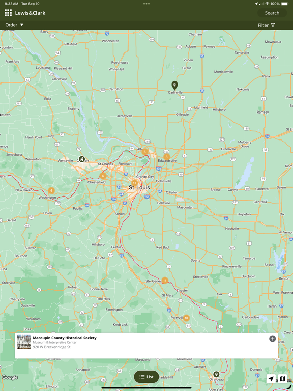 Lewis & Clark Trail Experience iPad screenshot 3 - Travel app
