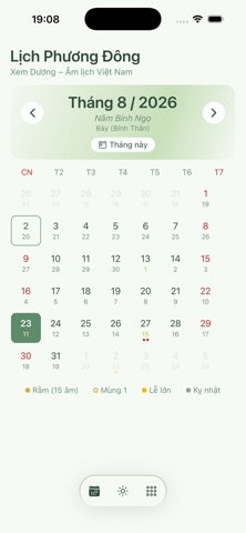 Lịch Phương Đông screenshot
