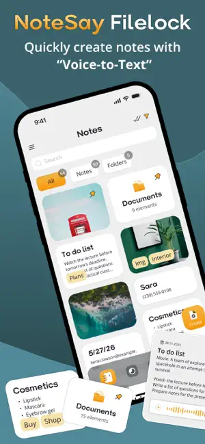 NoteSay Filelock screenshot 1