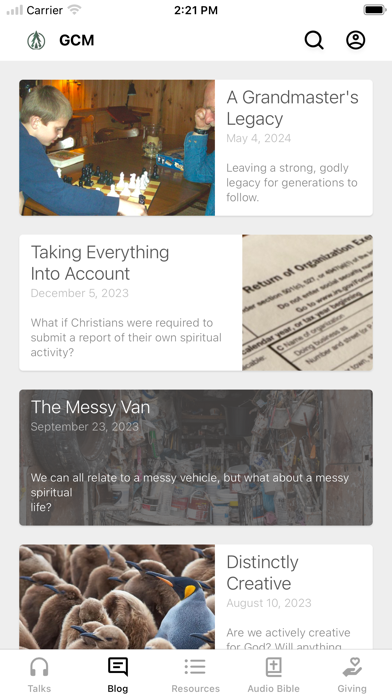 Growing Christians Ministries Screenshot