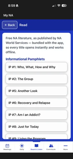 My NA - Narcotics Anonymous screenshot 4
