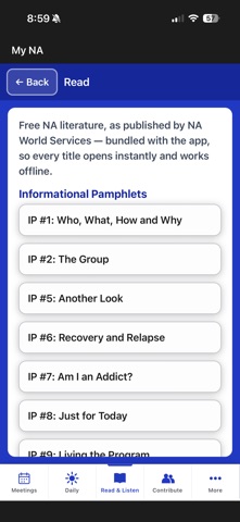My NA - Narcotics Anonymous Screenshot 4 of 9