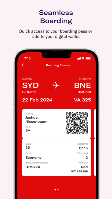 Virgin Australia Screenshot