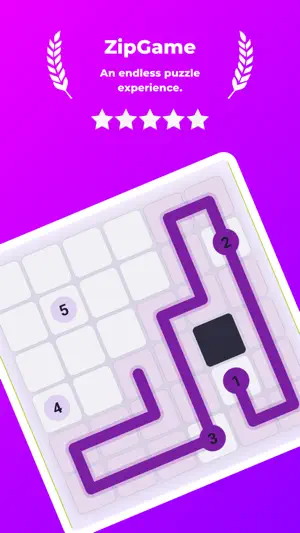 ZipGame: Logic Puzzle & Brain screenshot 1