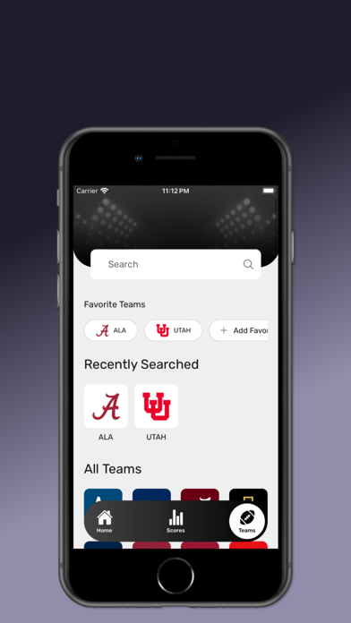 CFpedia College Football Stats Screenshot