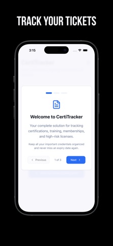 CertiTracker screenshot