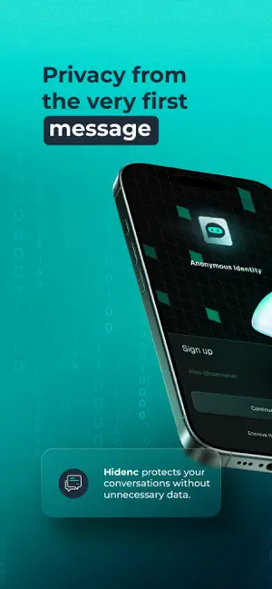 Hidenc - Private Messenger screenshot 1