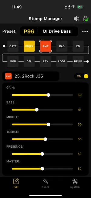 Stomp Manager screenshot 1
