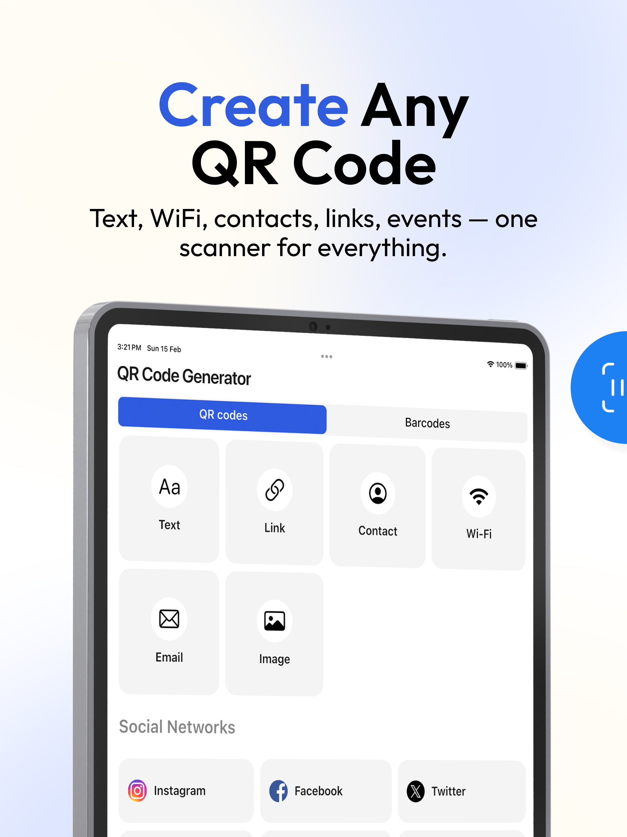 QR Code Scanner for Mobile