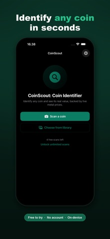 Coin Identifier: CoinScout Screenshot 1 of 6