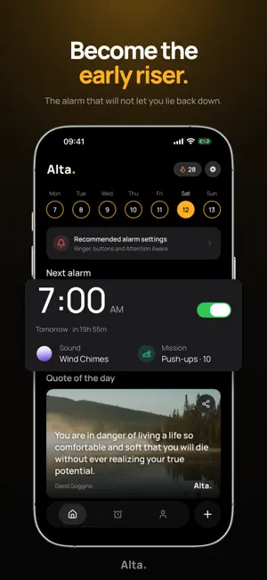 Alta: Alarm Clock screenshot 1