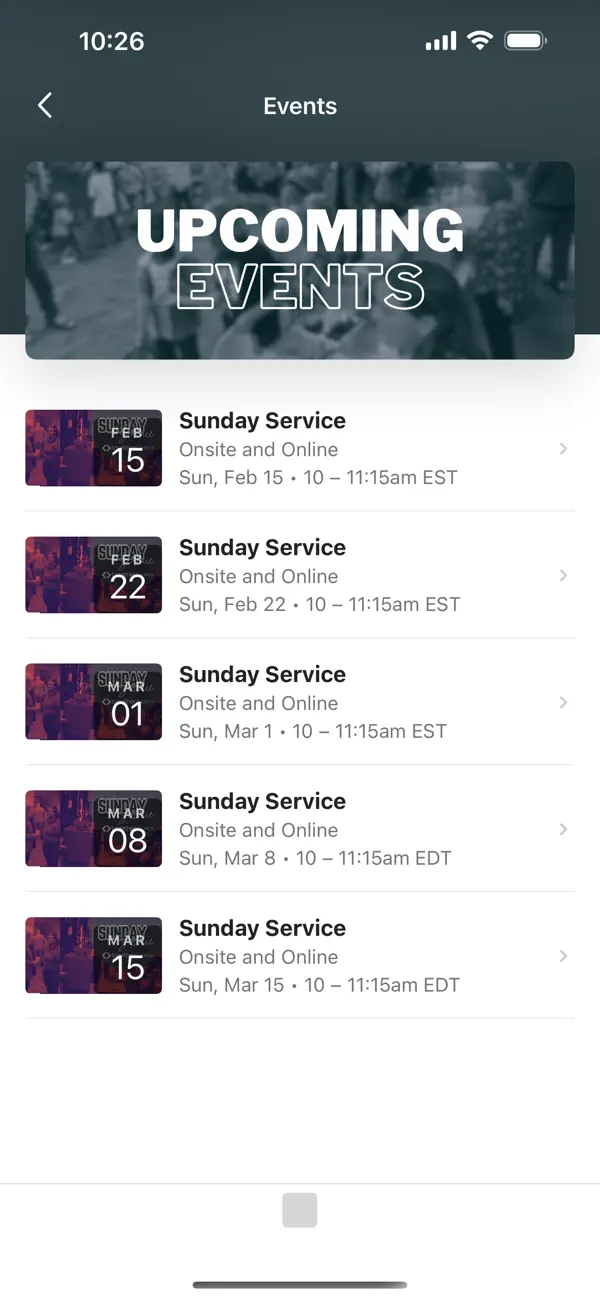 Screenshot #3 pour Together Church App