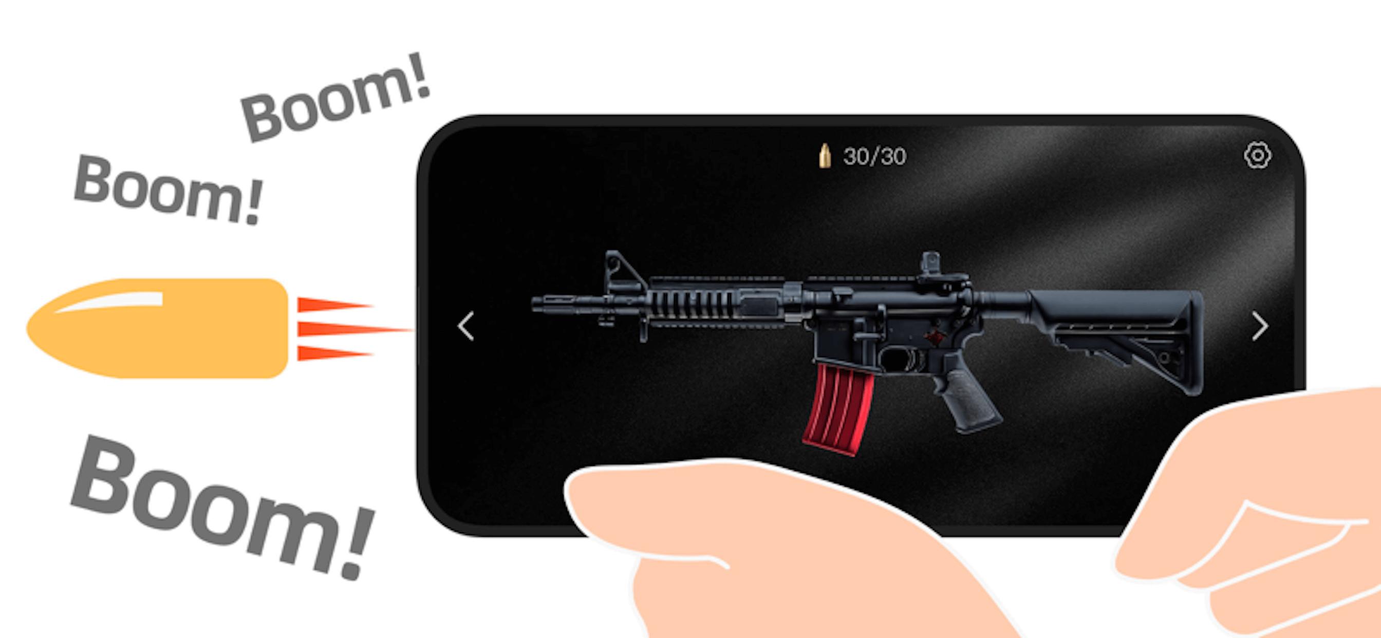 Gunshot sound simulator pro