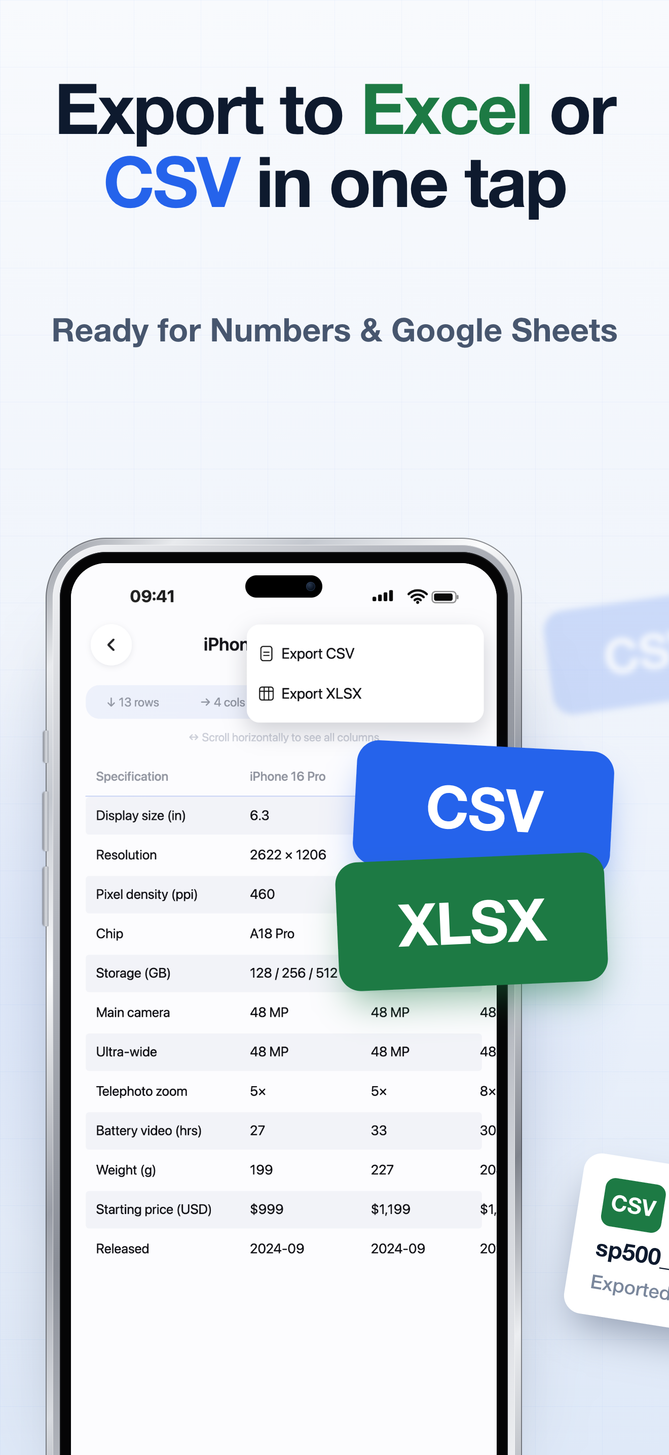 Tabular: Scan Tables to CSV screenshot 3