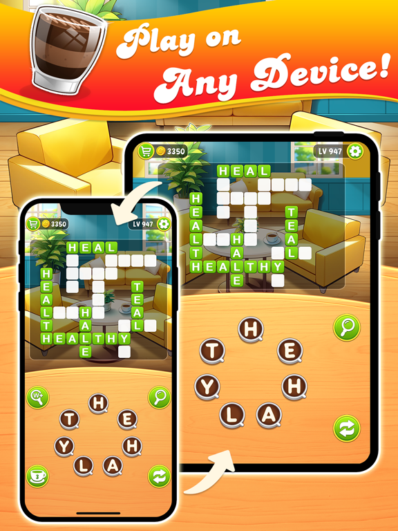 Brain training game:WordCoffee iPad screenshot 5 - Games app