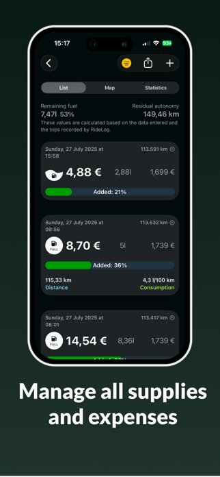 Ride Log: Motorcycle Tracker Screenshot 5 of 8