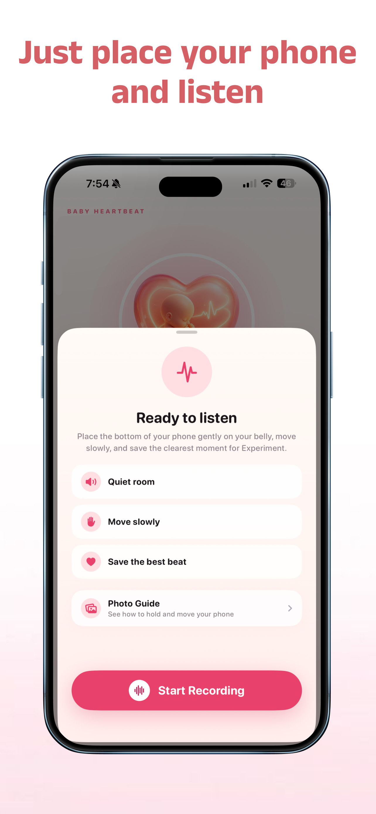 Baby Heartbeat Monitor - Lulla screenshot 2