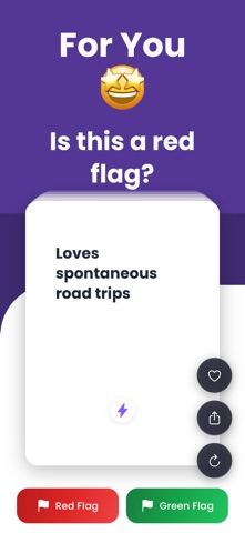 Red Flag: Couple Questions iPhone screenshot