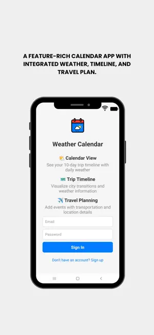 Weather-Calendar screenshot 1