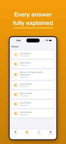 CSSGB Six Sigma Green Belt iPhone screenshot