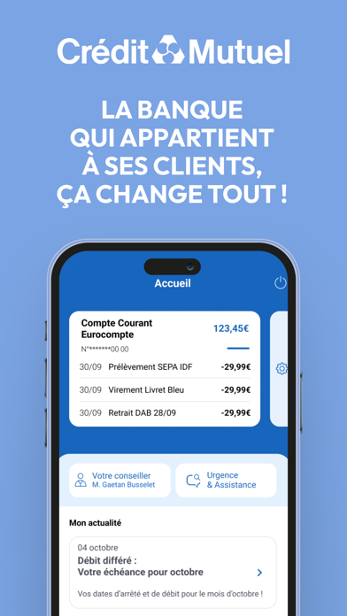 Crédit Mutuel Banque & Epargne Screenshot