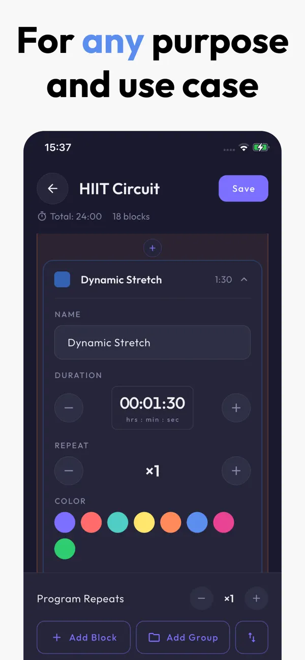 #3. Intervals: Timer Builder (iOS) Przez: SIMON RAYMOND SCHOEN