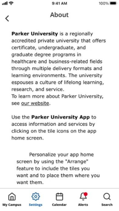 ParkerU Screenshot